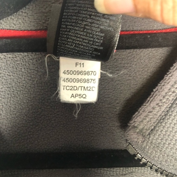 The North Face Men's TKA Stealth Full Zip Fleece Jacket Coat Gray Size M - Picture 8 of 11